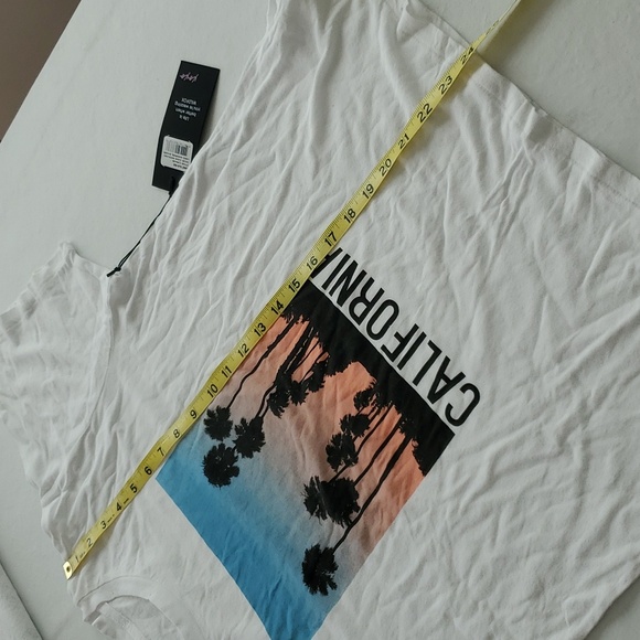Wildfox white “California” palm tree short sleeve t-shirt. Size L - Picture 7 of 8